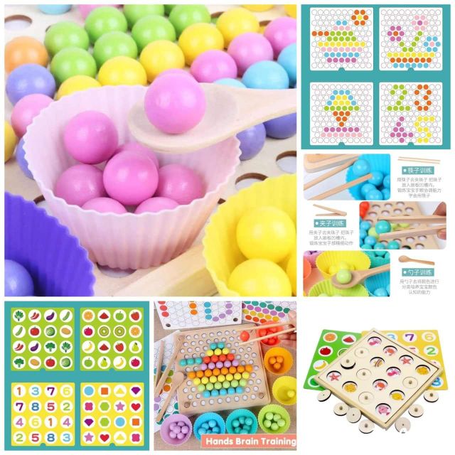 ชุดฝึกความจำ แยกสี ฝึกกล้ามเนื้อมัดเล็ก