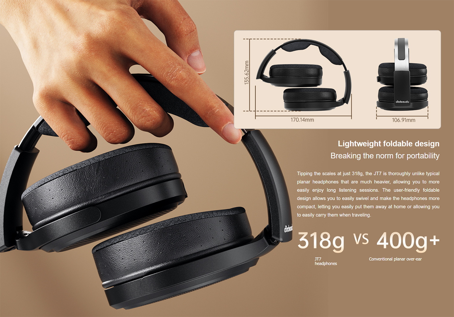 <PreOrder> FiiO JadeAudio JT7 หูฟัง Headphone ไดรเวอร์ Planar ดีไซน์เปิดหลัง รองรับ Hi-Res ประกันศูนย์ไทย