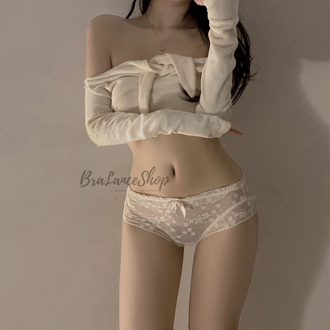 BLS✿267 กางเกงในลูกไม้ซีทรู