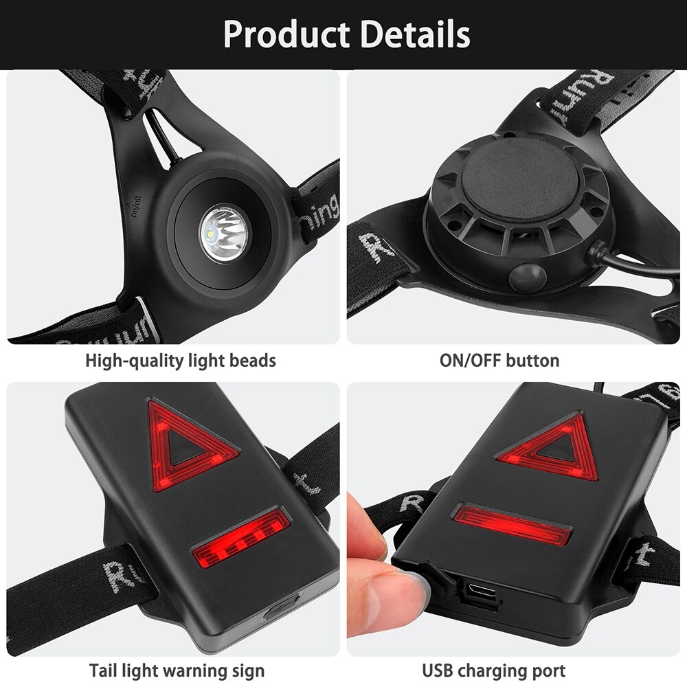 ไฟคาดอกสำหรับ วิ่ง ปั่นจักรยาน THAIBIKE RUN LIGHT USB