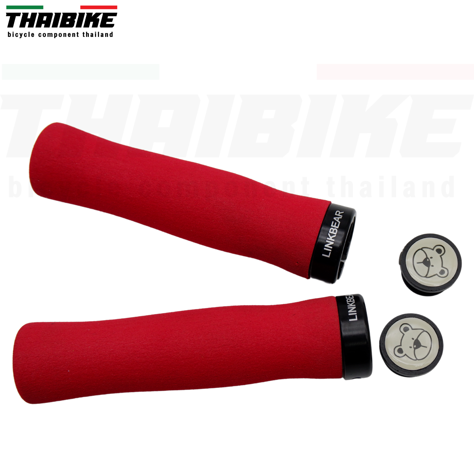 ปลอกแฮนด์จักรยานโฟม LINKBEAR แบบมีตัวล็อคปลายแฮนด์ THAIBIKE