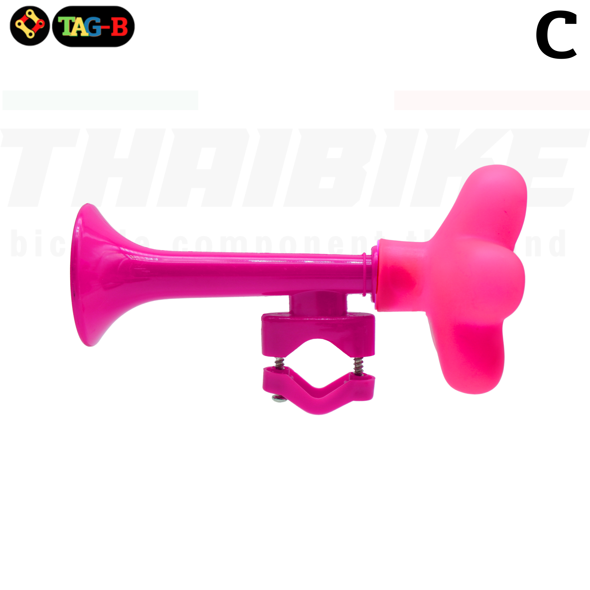 แตรลมติดรถจักรยานเด็ก พลากติก เสียงดัง โทนเสียงแหลมสูง แตรแม่ค้า แตรจักรยาน แตรบีบ แตรลมมือบีบ แตรลมจักรยาน