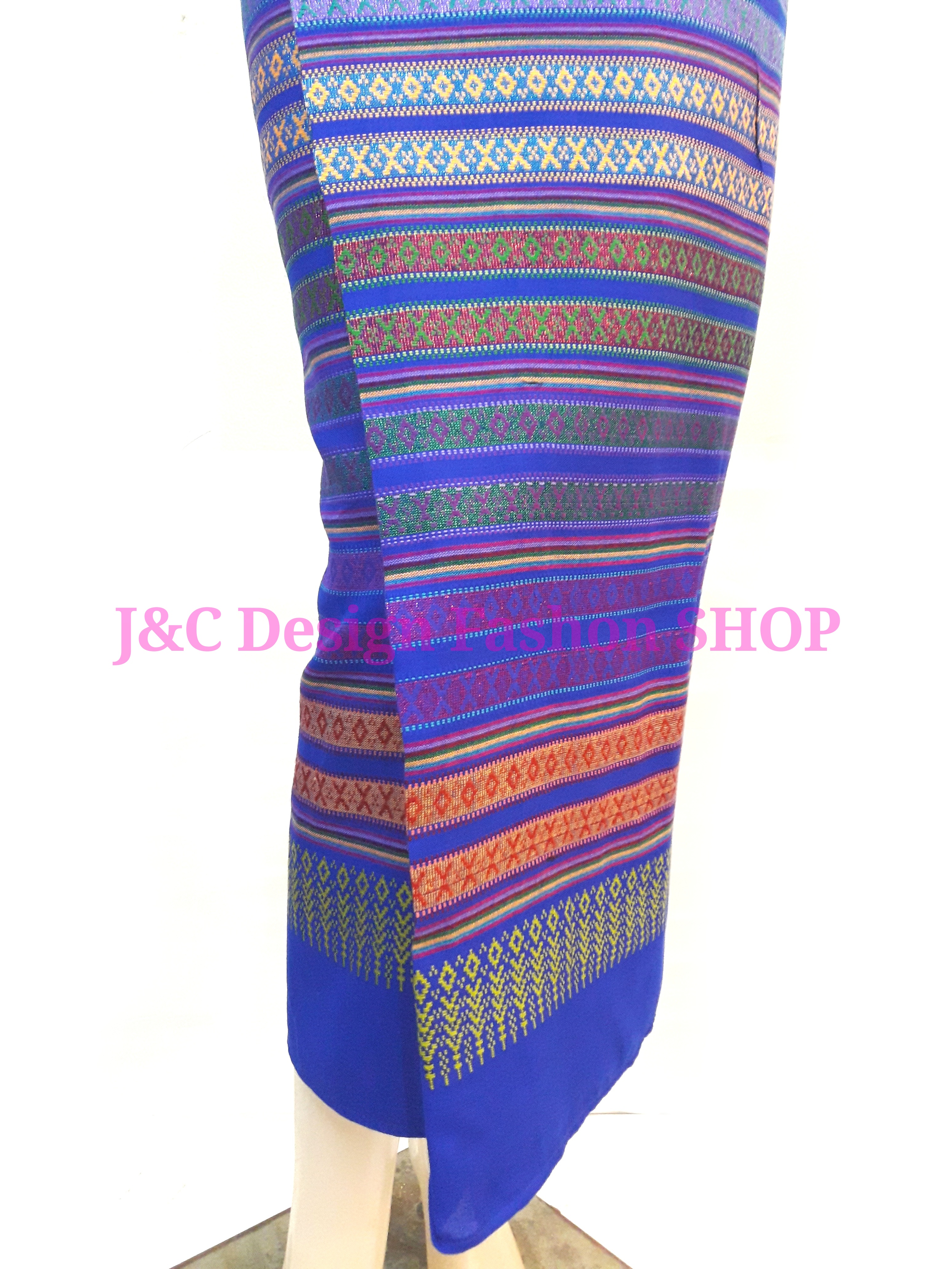 ผ้าซิ่นผ้าฝ้ายตีนจกทอมือตัดสำเร็จ ไม่ตัดต่อตีน #ผ้าตีนจกยกดอกในตัว #ผ้าถุงตัดสำเร็จแบบป้ายเลื่อนตะขอสามารถเลื่อนได้ไม่เสียทรง อ้วนผอมใส่ได้