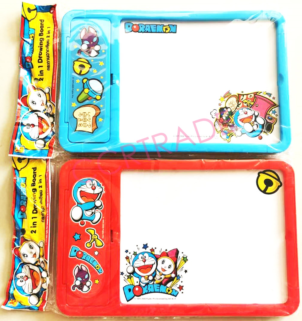 กระดานโดราเอม่อน 2 in 1 ถุง PVC 17x27 ซม.(ลิขสิทธิ์แท้)(1x3)