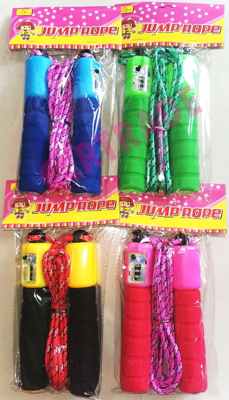 เชือกกระโดดสีสด มีตัวนับ ยาว 2.5 ม.