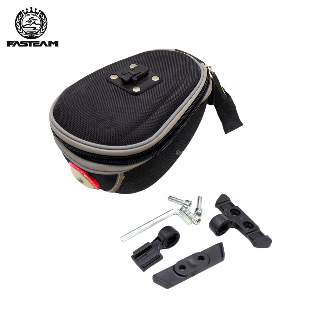 กระเป๋าใต้อานจักรยาน WOLF BASE แบบทรงแข็ง มีไฟกระพริบในตัว กันน้ำ