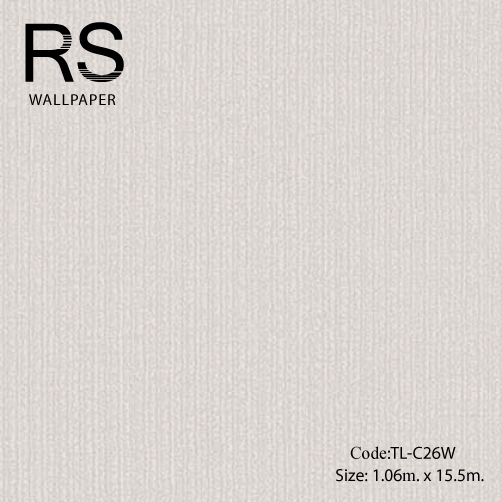 วอลเปเปอร์พื้นสีเทาอมขาว TL-C26W