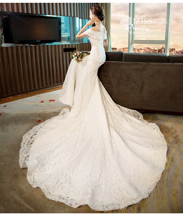 BR361 **พรีออเดอร์**ชุดแต่งงาน&ชุดเจ้าสาวแนวเรียบหรู สีขาวเกรดพรีเมี่ยม น่ารัก สวยโดดเด่นไม่ซ้ำใคร