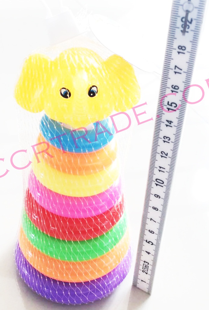 ช้างโยนห่วง 8 ชั้นถุงตาข่ายจัมโบ้ 16.5 ซม.