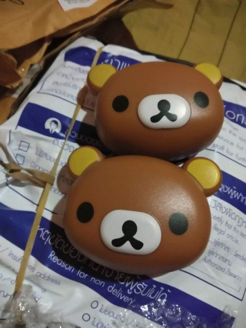 กล่องรีเทนเนอร์ หมีน้ำตาล กล่องใส่รี