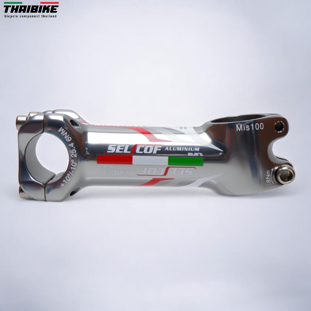 สเต็มจักรยานอลูมิเนียม +-10 ขนาดคอ 25.4/31.8 SELCOF KA052 KA053 3D FORGE