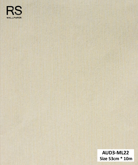 วอลเปเปอร์ สีครีมปนกลิตเตอร์สีเงิน AUD3-ML22