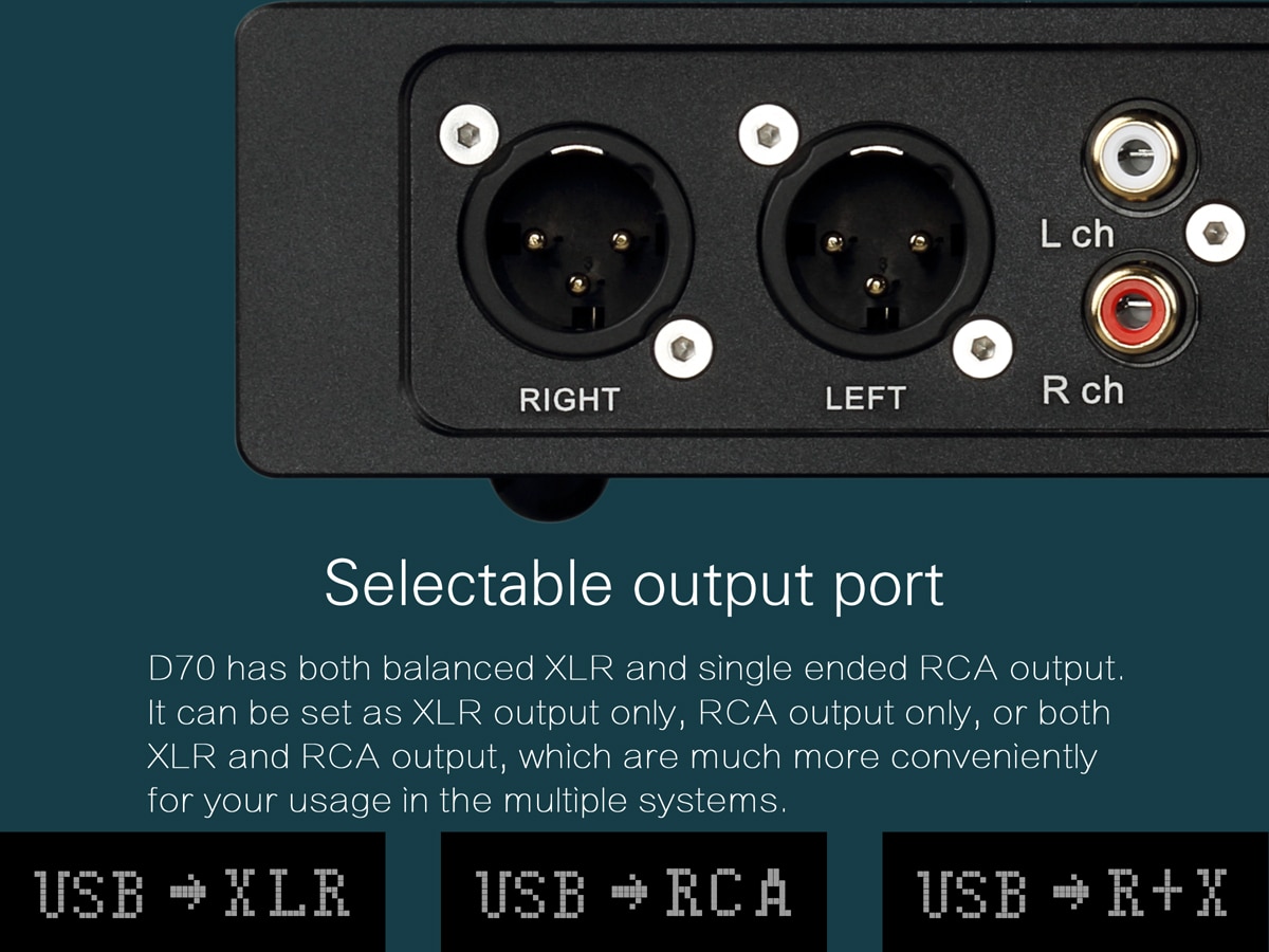 ขาย Topping D70 Full Balanced DAC ชิป XMOS XU208 AK4497 รองรับ DSD512 Native, 32Bit/768kHz, Remote control
