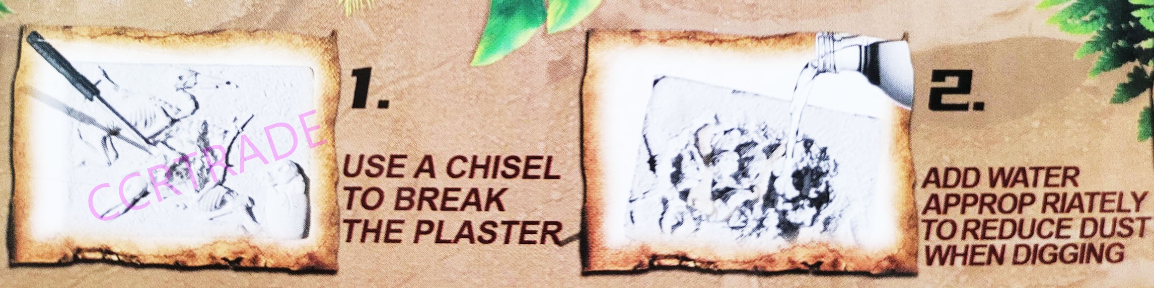 เซ็ทขุดไดโนเสาร์ฟอสซิลกล่อง 5.5x8 ซม.(งานห้าง)(1x9)