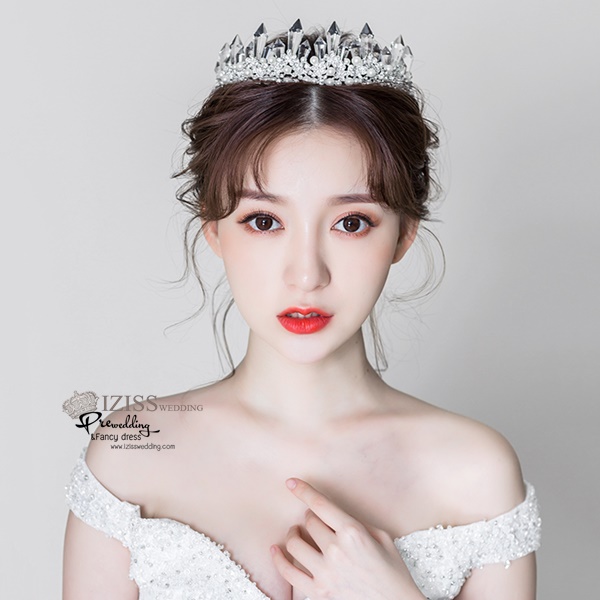 AC017 **พรีออเดอร์**ชุดเทียร่า มงกุฎเพชร ชุดเครื่องประดับเจ้าสาวสวยหรูดุจเจ้าหญิง