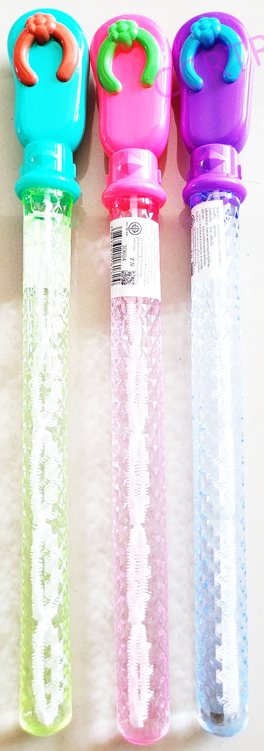 กระบองเป่าฟองรองเท้าแตะ 36 ซม.กล่อง (1x24)