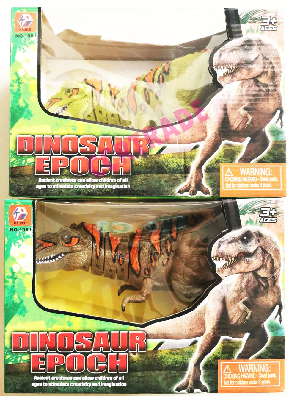 ไดโนเสาร์แร๊บเตอร์ มีเสียง มีไฟกล่อง 18x39 ซม.(1x3)