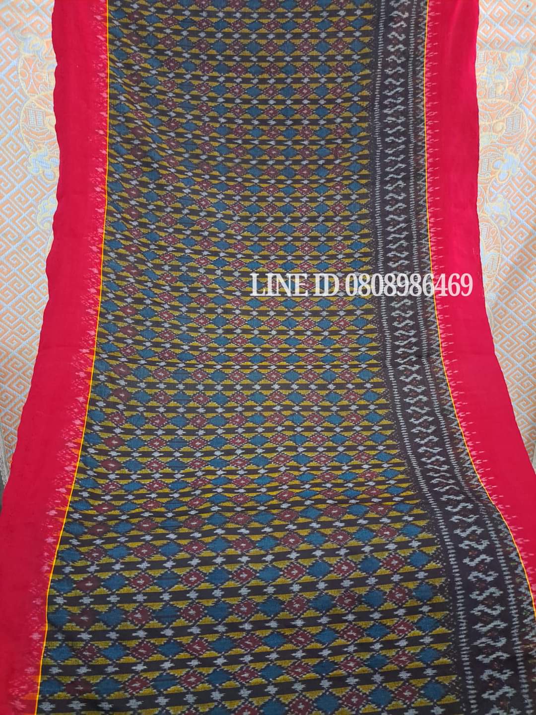 เสื้อสูทชายฝ้ายแท้มัดหมี่ตีนแดงทอมือ เสื้อสูทชายฝ้ายแท้ สูทผ้าไทยชาย ซาฟารีผ้าไทยชาย สูทผ้าฝ้ายมัดหมี่ตีนแดง