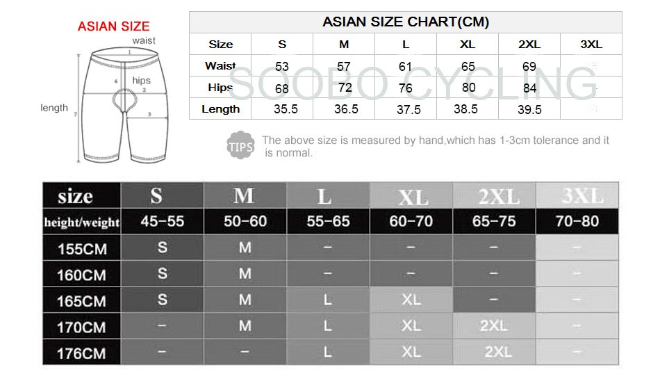 กางเกงปั่นจักรยาน SANTIC C05082 จักรยาน