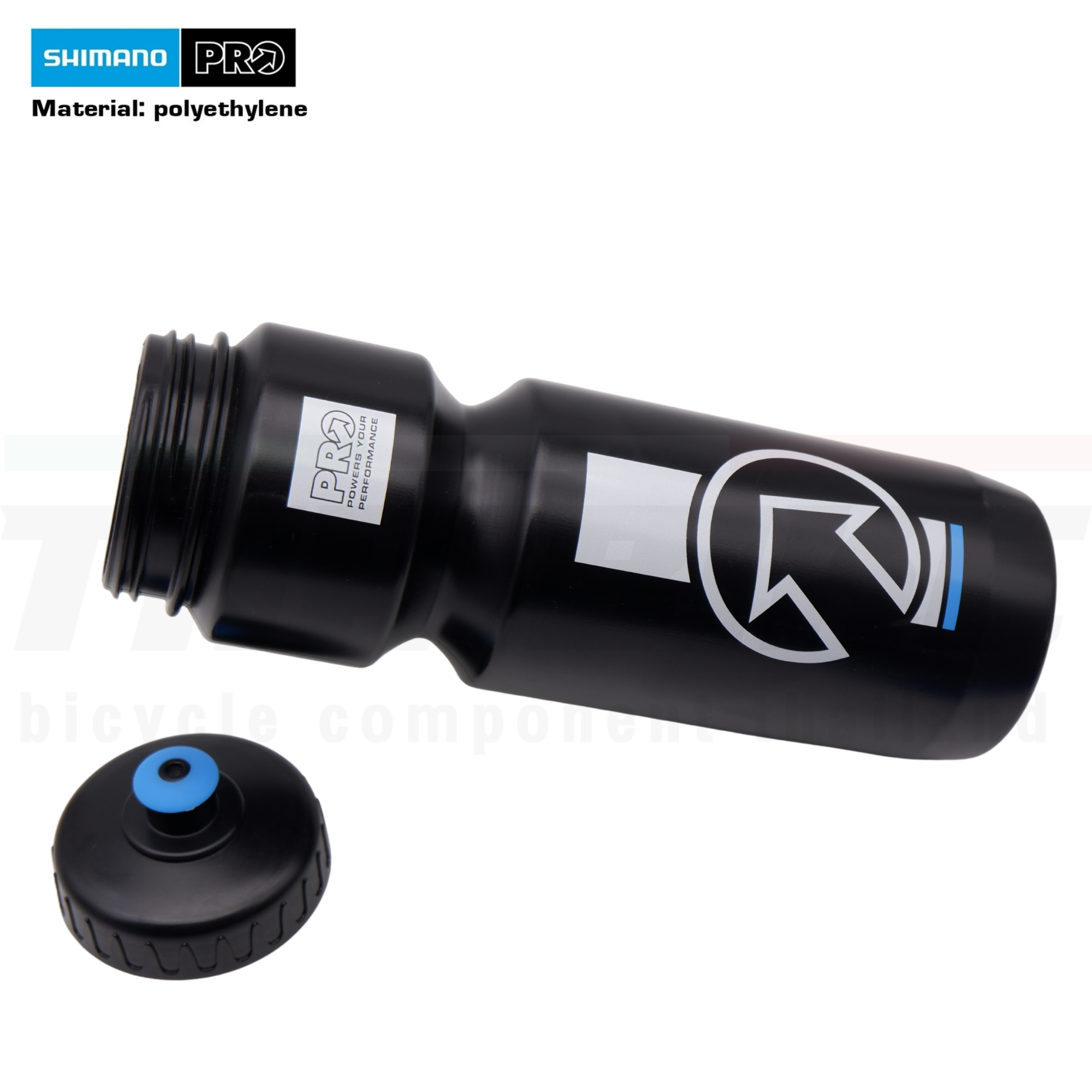 ขวดน้ำจักรยาน กระติกน้ำ SHIMANO PRO 600/800ML สีดำ/สีใส