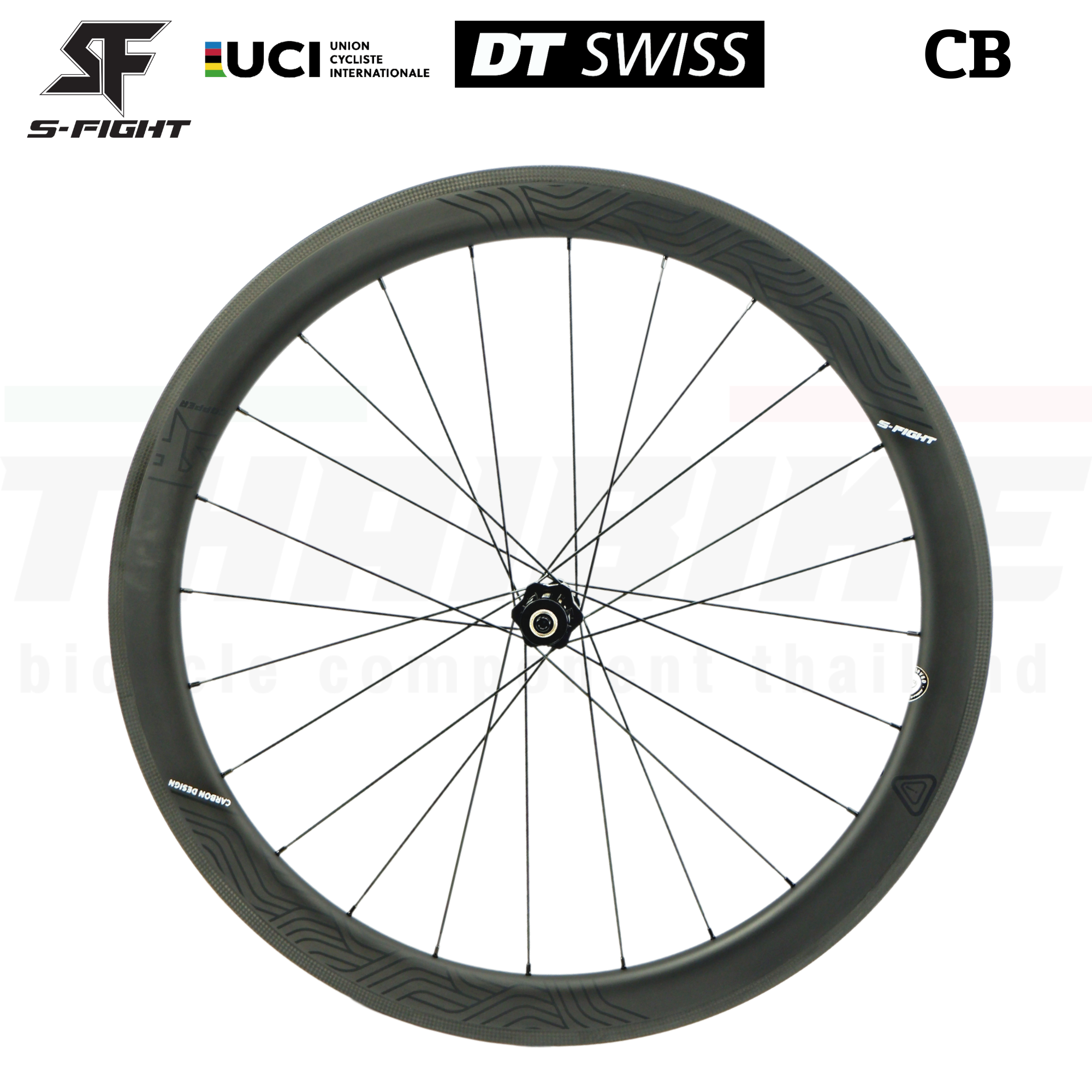 ล้อคาร์บอนจักรยานเสือหมอบ Carbon S-Fight Copper 700C ดุม DT-350