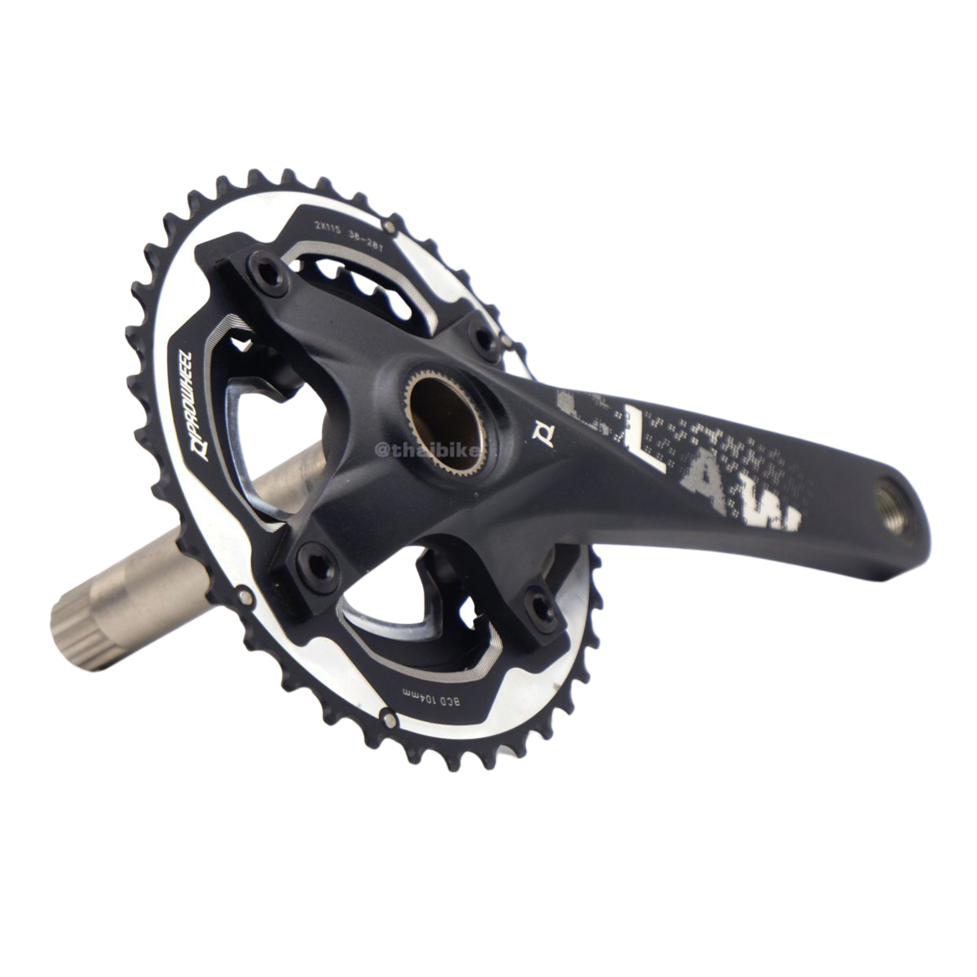 ชุดขาจานจักรยานเสือภูเขา 2 ชั้น PROWHEEL CLAW-581-TT-B 38-28T