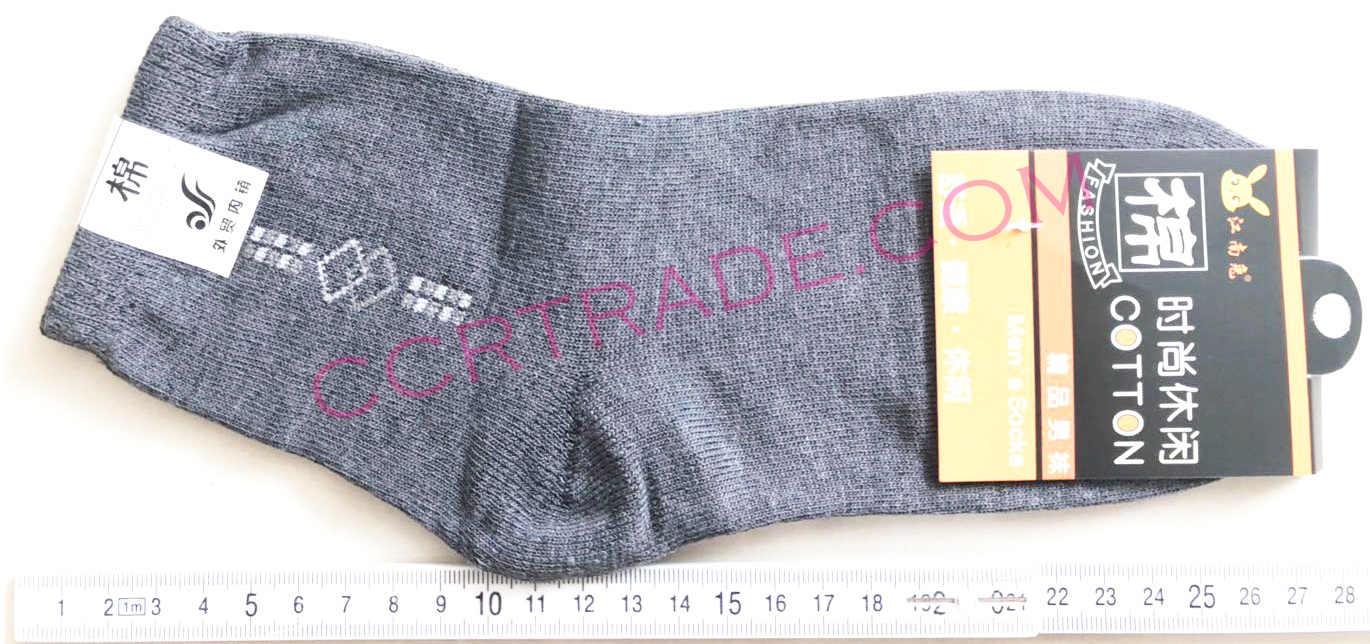 ถุงเท้าธุรกิจชายแพ็ค สีพื้นมีลาย (ข้อเท้า) Free size