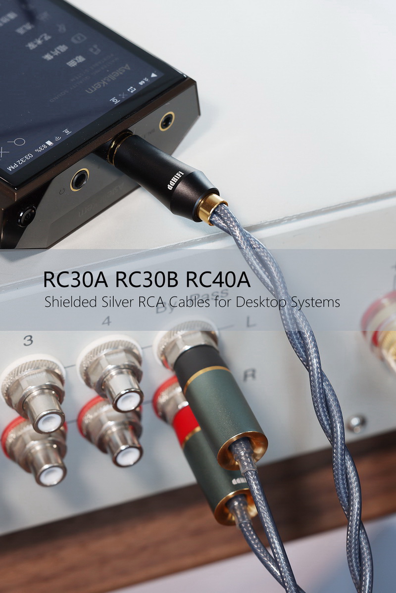 DD RC40A สายสัญญาณเสียงแจ็ค 4.4 มม. ออก RCA ซ้าย ขวา สำหรับเครื่องเสียง ประกันศูนย์ไทย