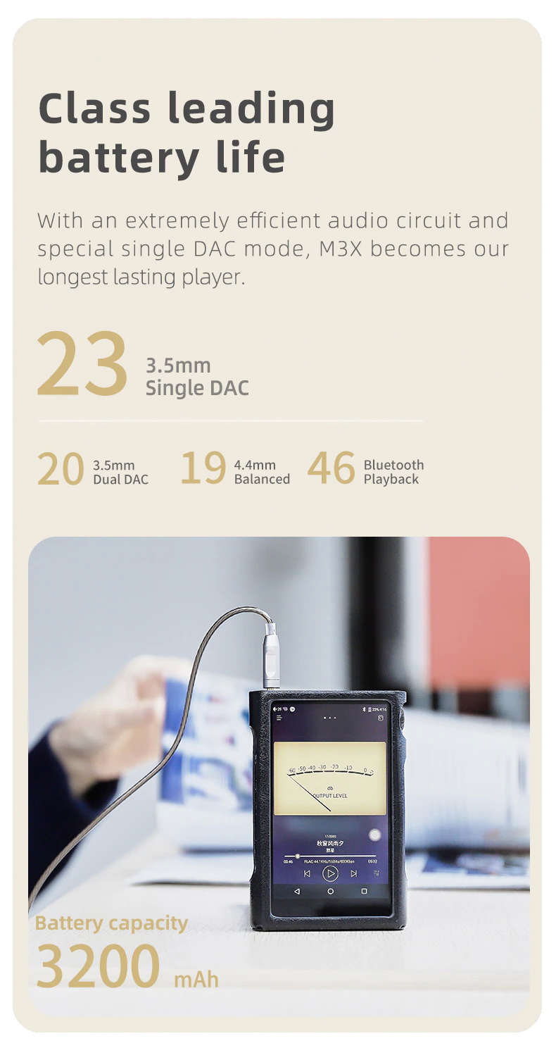 ขาย Shanling M3X Dap พกพาระบบ Android รุ่นล่าสุดรองรับ MQA