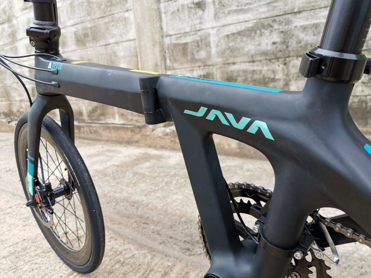 จักรยานพับได้คาร์บอนแท้ JAVA ARiA 18sp น้ำหนักเบา พับได้ Full Carbon FoldingBike