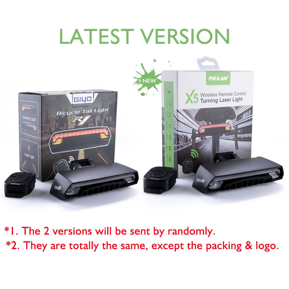 ไฟเบรค ไฟเลี้ยว จักรยาน แบบไร้สาย GIYO ควบคุมด้วยรีโมต