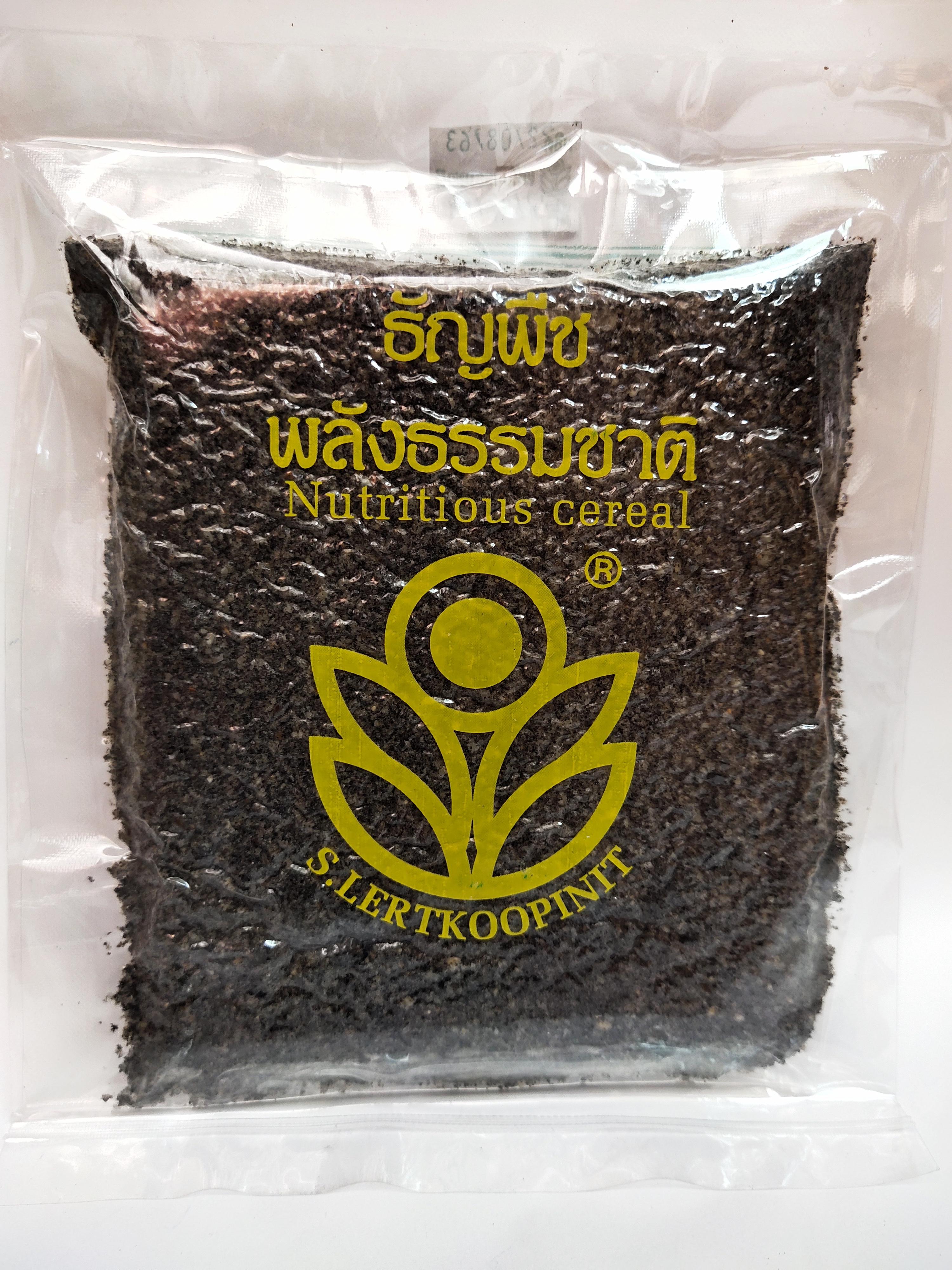 งาดำคั่ว-บด (Roasted Ground Sesame) ธัญพืชพลังธรรมชาติ บรรจุ 120 กรัม