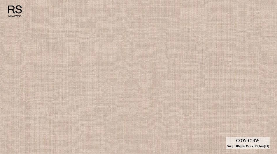 วอลเปเปอร์ลายผ้า สีพื้นน้ำตาลอมชมพู COW-C14W