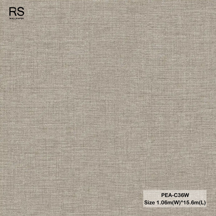 วอลเปเปอร์ลายผ้า สีน้ำตาล PEA-C36W
