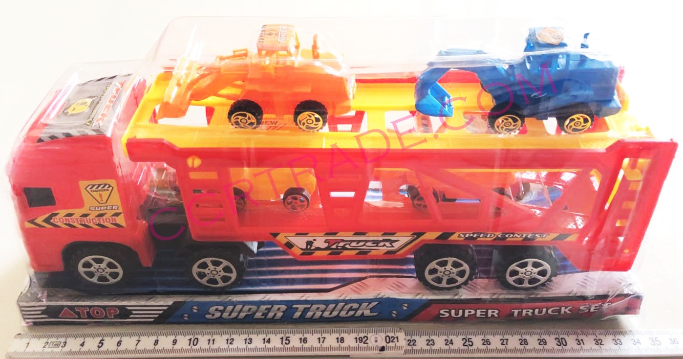 รถบรรทุกแม็คโคร 4 คัน มีลานฝาครอบ 17x35 ซม.(1x3)