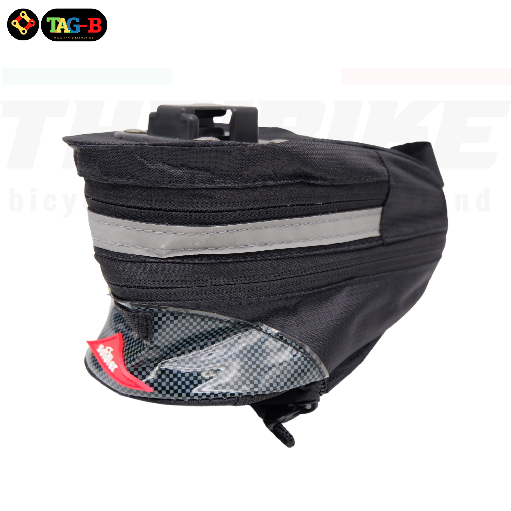 กระเป๋าใต้อานจักรยานเสือหมอบ เสือภูเขาแบบคลิ็บล็อค SOLDIER