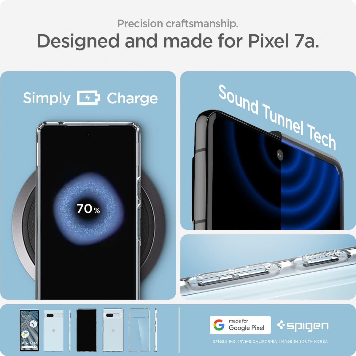 Spigen Ultra Hybrid Designed for Pixel 7a Case