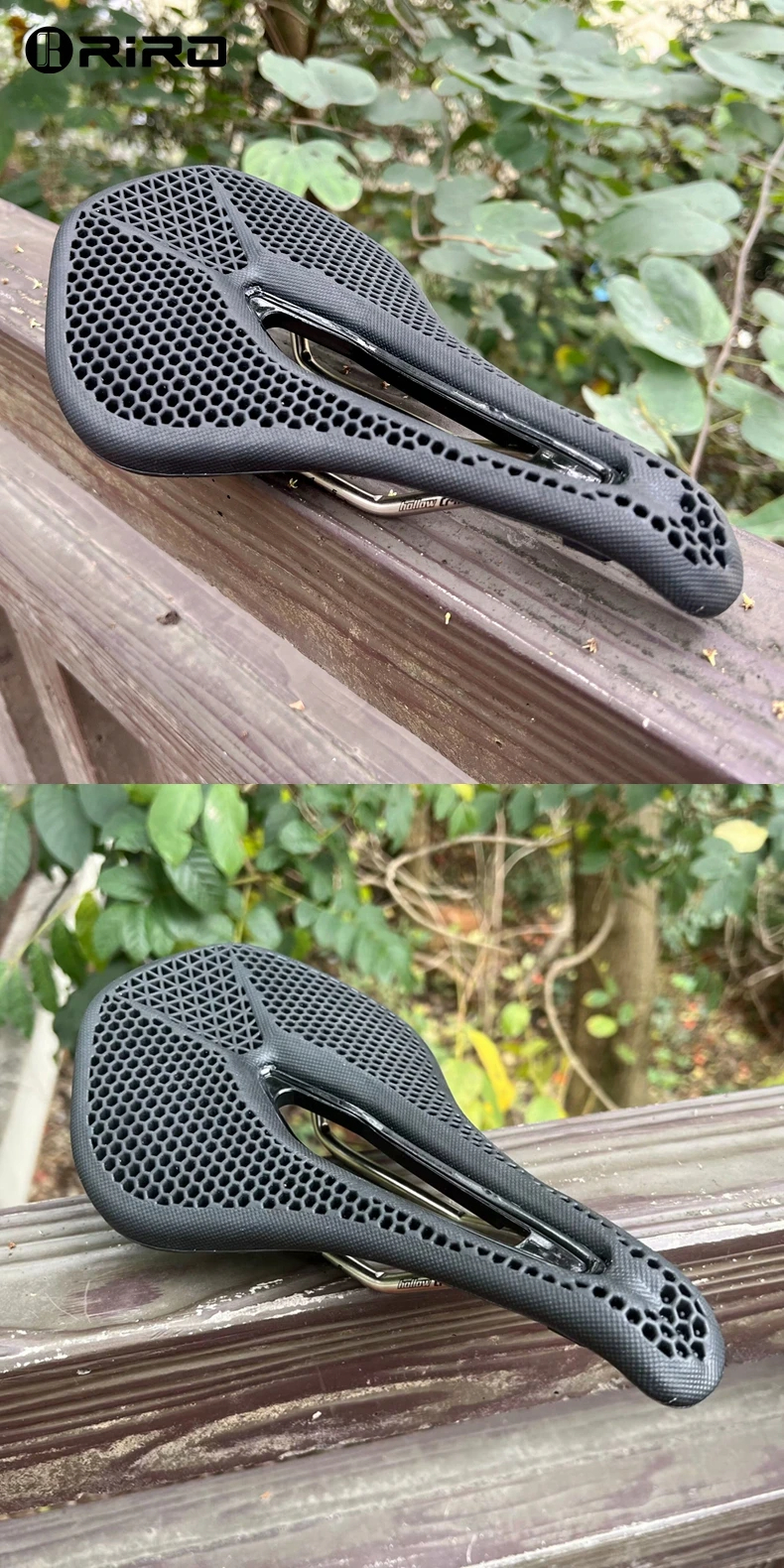 อานจักรยาน RIRO MTB 3D โครงสร้างรังผึ้งไบโอนิค เบาะนั่งสบาย ทนทานต่อการสึกหรอ กันลื่น