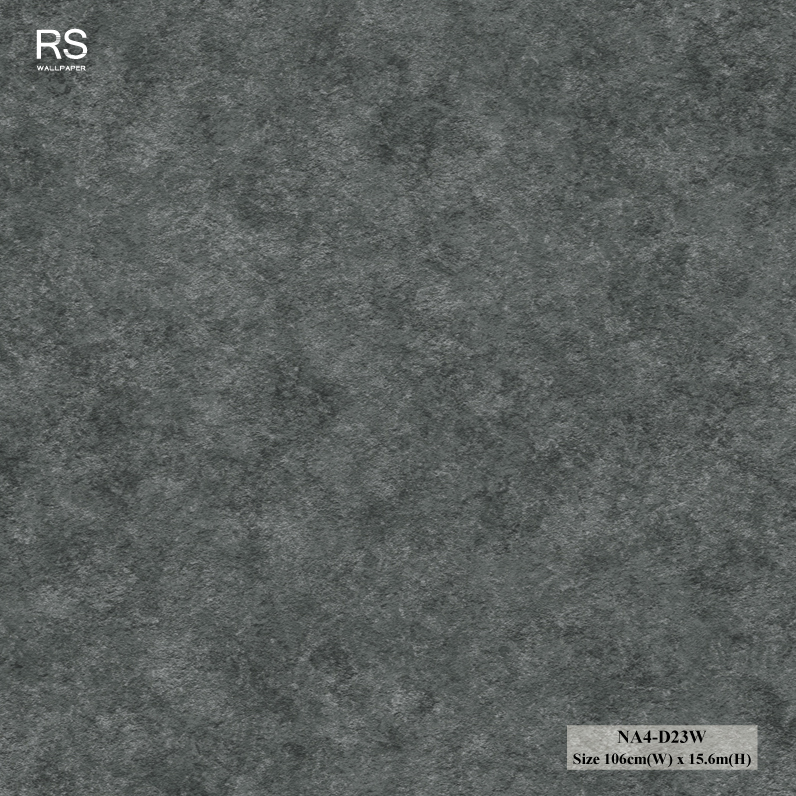 วอลเปเปอร์ลายปูนเปลือยคอนกรีต สีเทาดำ NA4-D23W