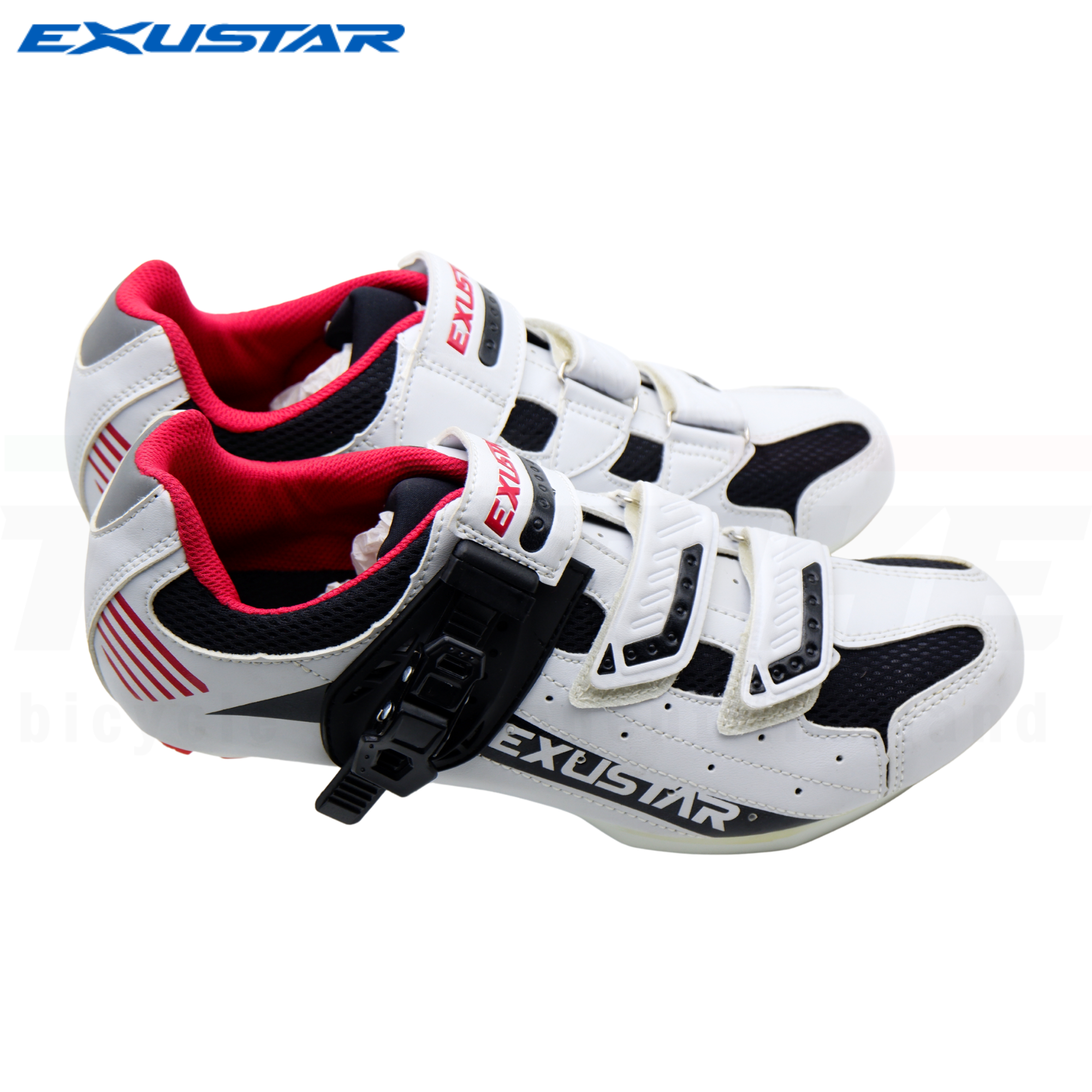 รองเท้าปั่นจักรยานเสือหมอบ รองเท้าคลีต EXUSTAR E-SR404