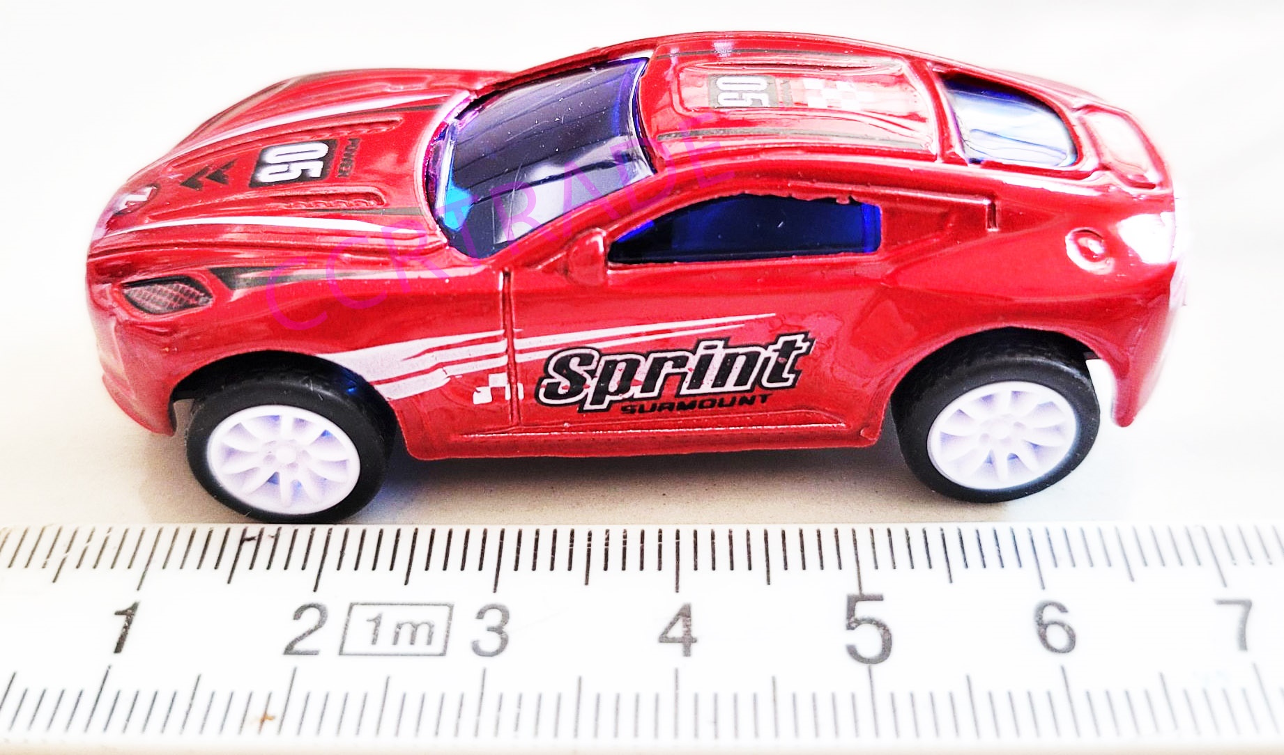 รถแข่งเหล็กสีสด มีลานถาด 30 ซม.