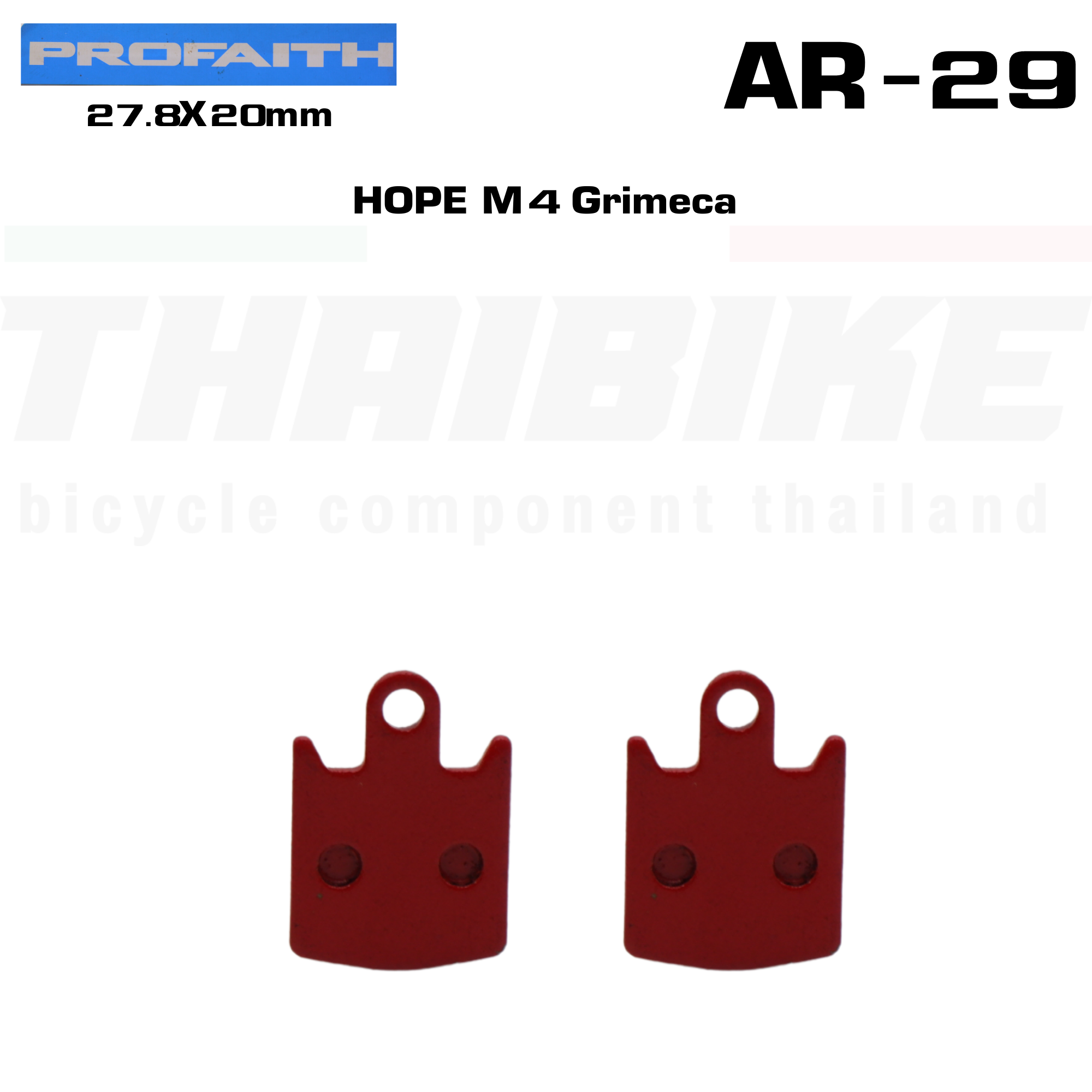 ผ้าเบรคจักรยาน ดิสก์ PROFAITH ceramic caliper pads SHIMANO ZOOM AVID SRAM