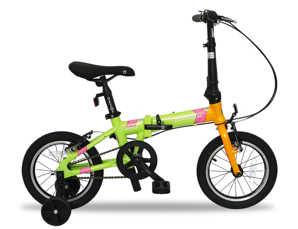 DAHON : AGELESS(KIDKING) จักรยานเด็กพับได้ เฟรมอลูมิเนียม ล้อ 14" พร้อมล้อข้างช่วยทรงตัว
