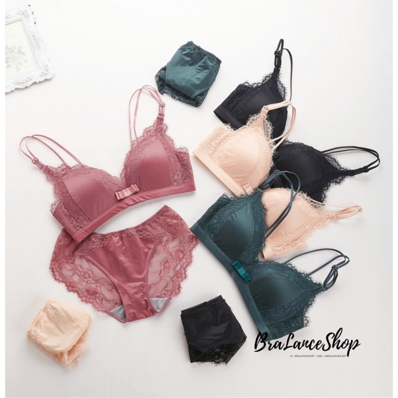 BLS✿2148 Setบรา+กกน. ชุดชั้นในลูกไม้อิตาลี