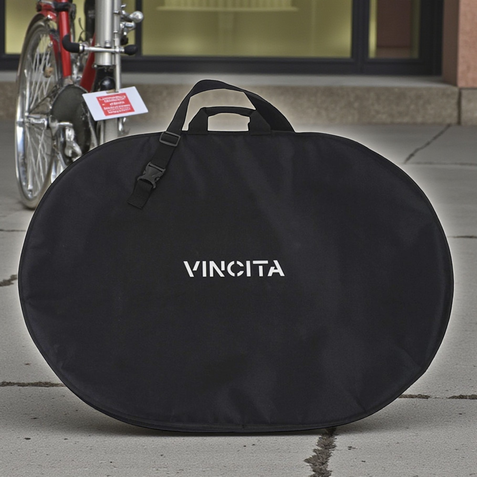 กระเป๋าใส่ล้อจักรยานแบบคู่ ทรงรี ยี่ห้อ VINCITA B191A ใส่ได้สองล้อ
