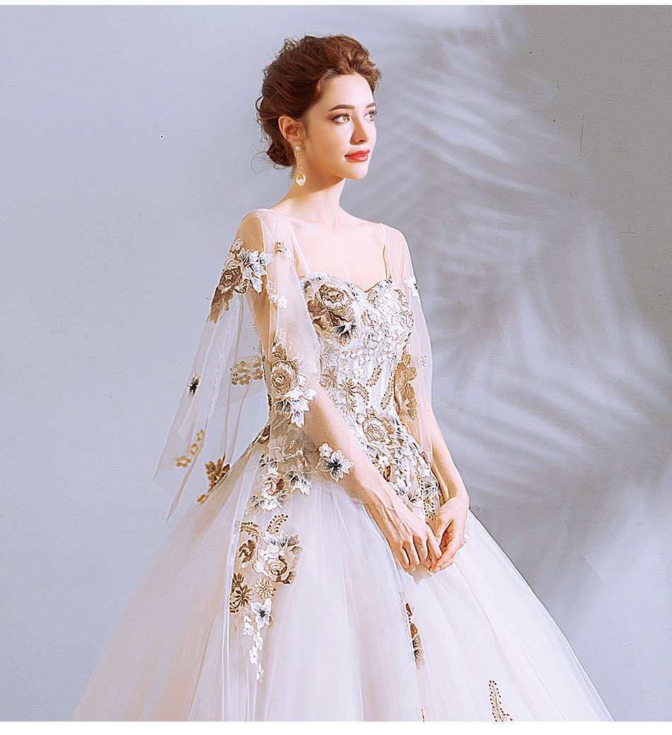 DL091 **พรีออเดอร์** ชุดออกงานสีทอง ชุดราตรี เดรสยาวออกงาน (Night party dresses) ชุดไปงานแต่งงานสวยๆ "ธีมสีทอง"