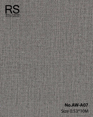 วอลเปเปอร์ลายผ้า สีเทาเข้ม No.AW-A07