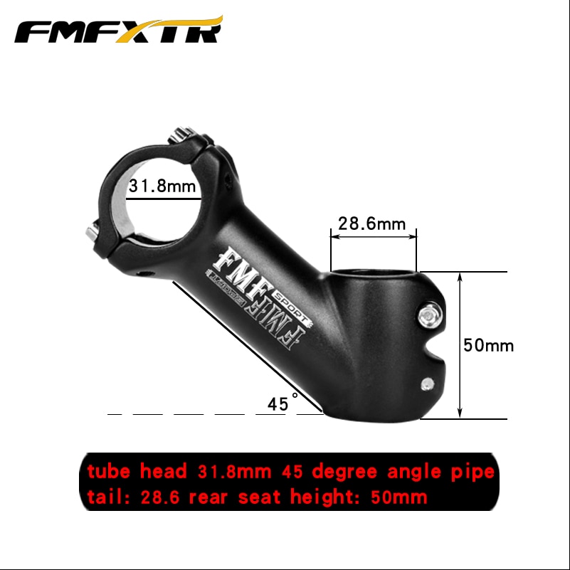 สเต็มจักรยานแบบยก FMF 45 องศา ยาว 90มม อลูมิเนียม