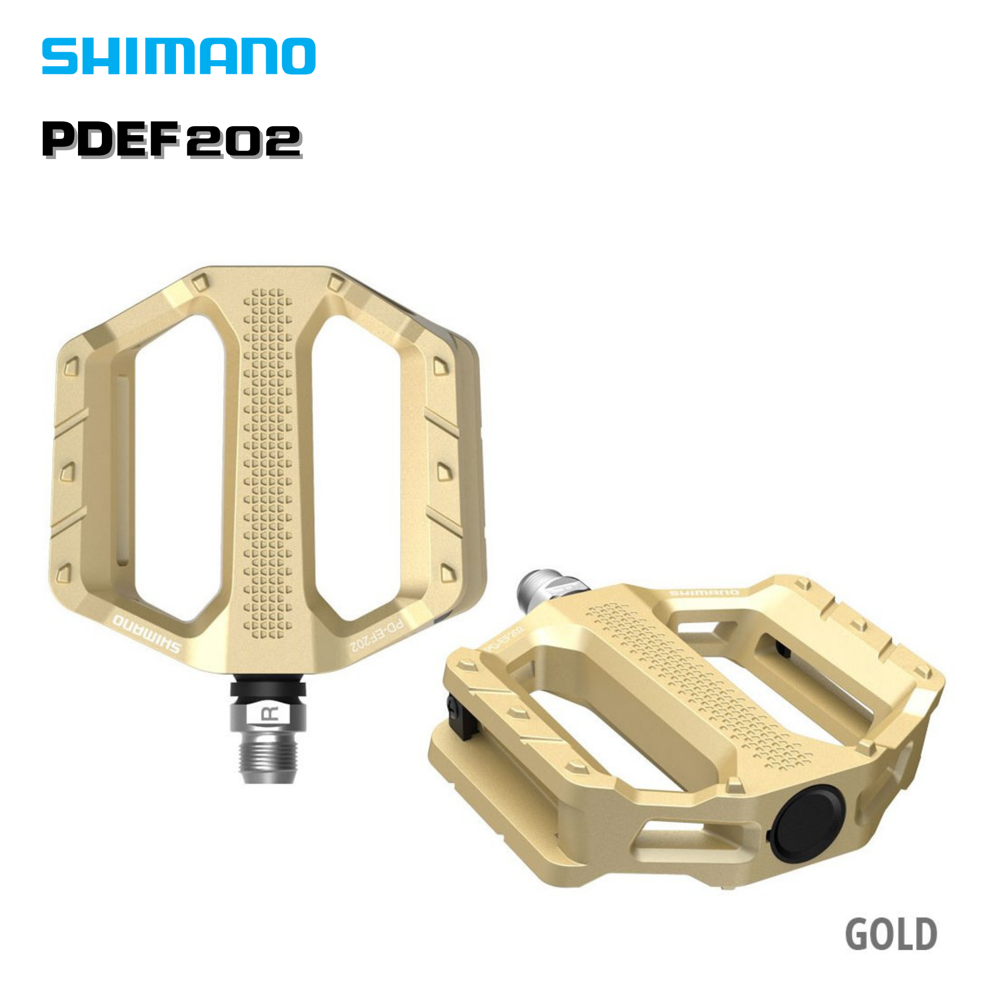 บันไดจักรยานเสือภูเขา เสือหมอบ SHIMANO FLAT, PD-EF202/PD-EF102