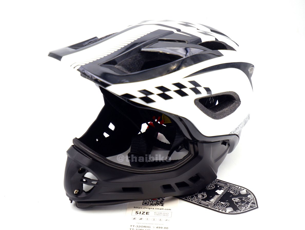 หมวกกันน็อคจักรยานแบบเต็มใบ หมวกผู้ใหญ่ THAIBIKE CIGNA มีกล่อง มีไฟ